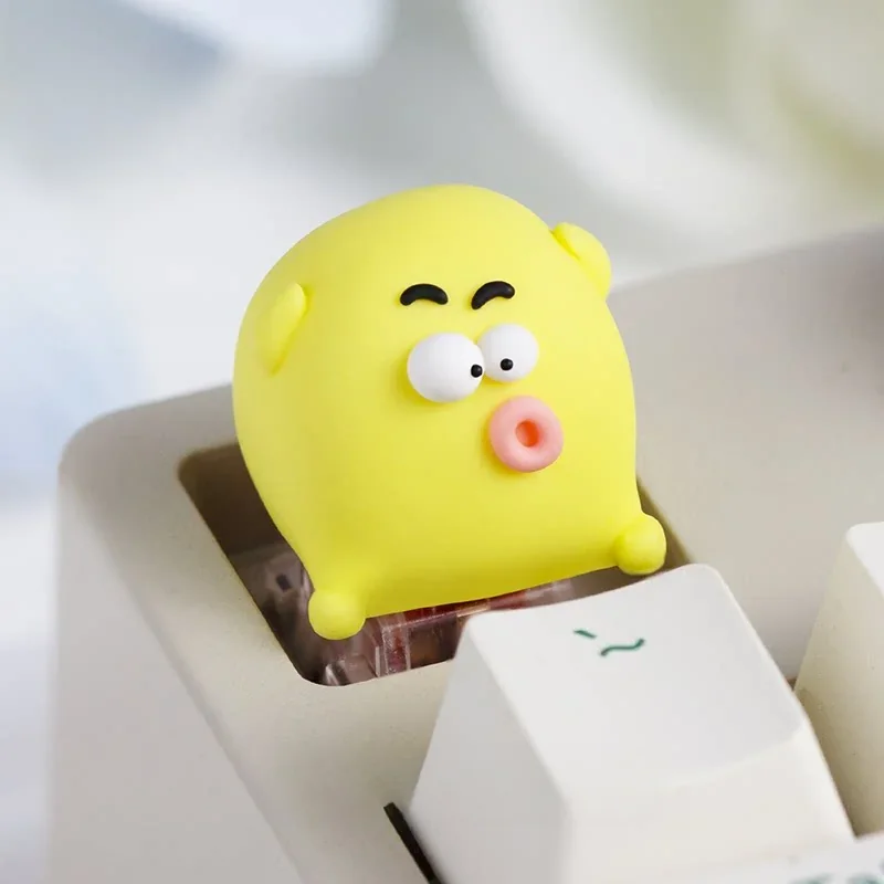 Playful Ugly Cute keycap adding charm to keyboard
