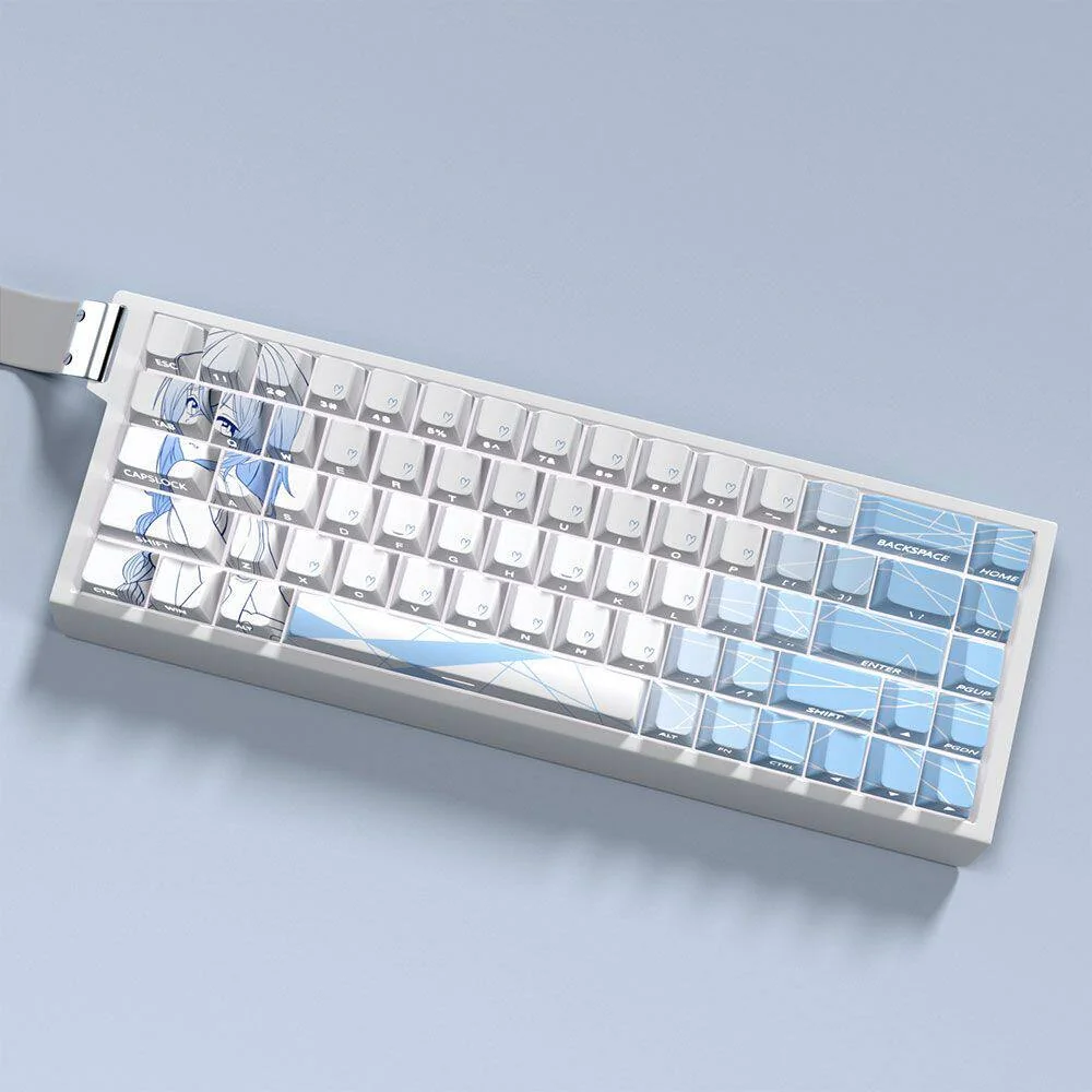 Ergonomic Cherry profile Roxy Migurdia keycaps for gaming