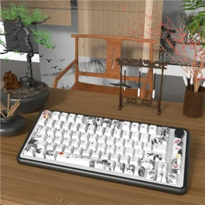 Chinese Ink Wash Cherry Exquisite Chinese Ink hero image featuring Chinese Ink Wash Keycap Set
