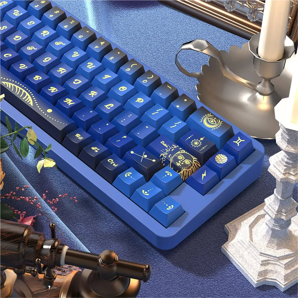 Various keycap sizes from Cosmic Fate set, layout compatibility