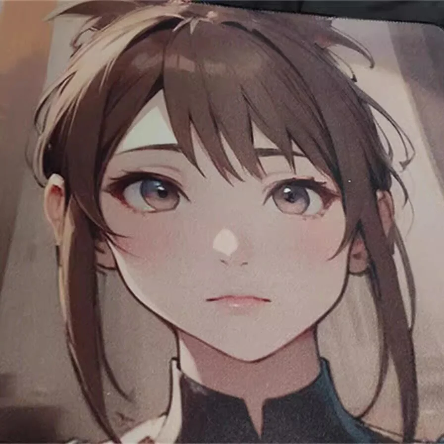 Side profile of DOTA 2 Marci Cute Gaming Mouse Pad showing keycap shape and fit