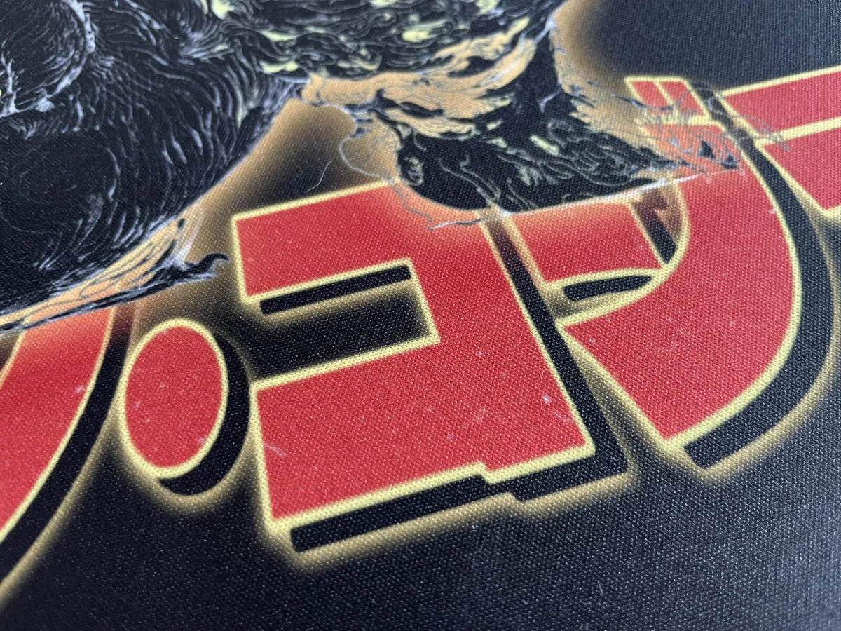 Reinforced stitched edges for durability on the Godzilla mouse pad