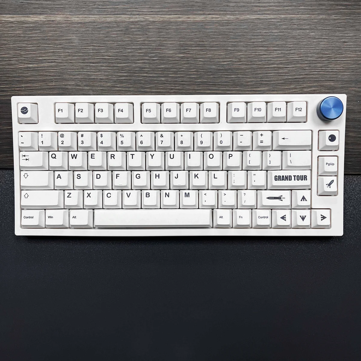 Monochromatic Cosmic Keycap Set Full Layout product image