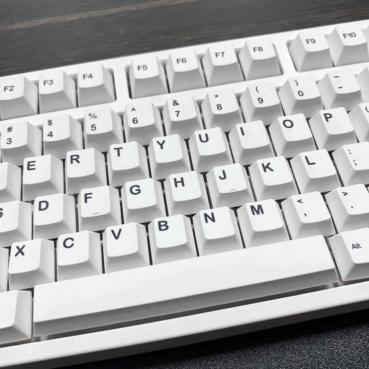 Texture detail of the durable PBT material on a cosmic keycap