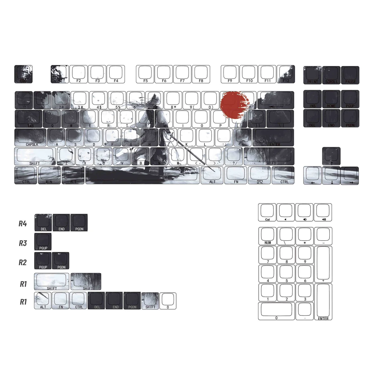 Detailed view 7 of Mythical Sword Immortal Cherry Mythical Sword artisan keycap