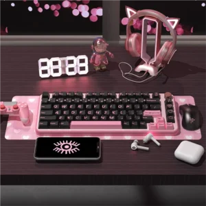 Pink Lightning Cherry Keycap Striking Pink hero image featuring Pink Lightning Keycap Set