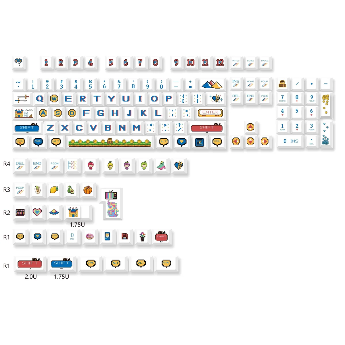 Detailed view 7 of Pixel Gaming Cherry Keycap Durable PBT artisan keycap