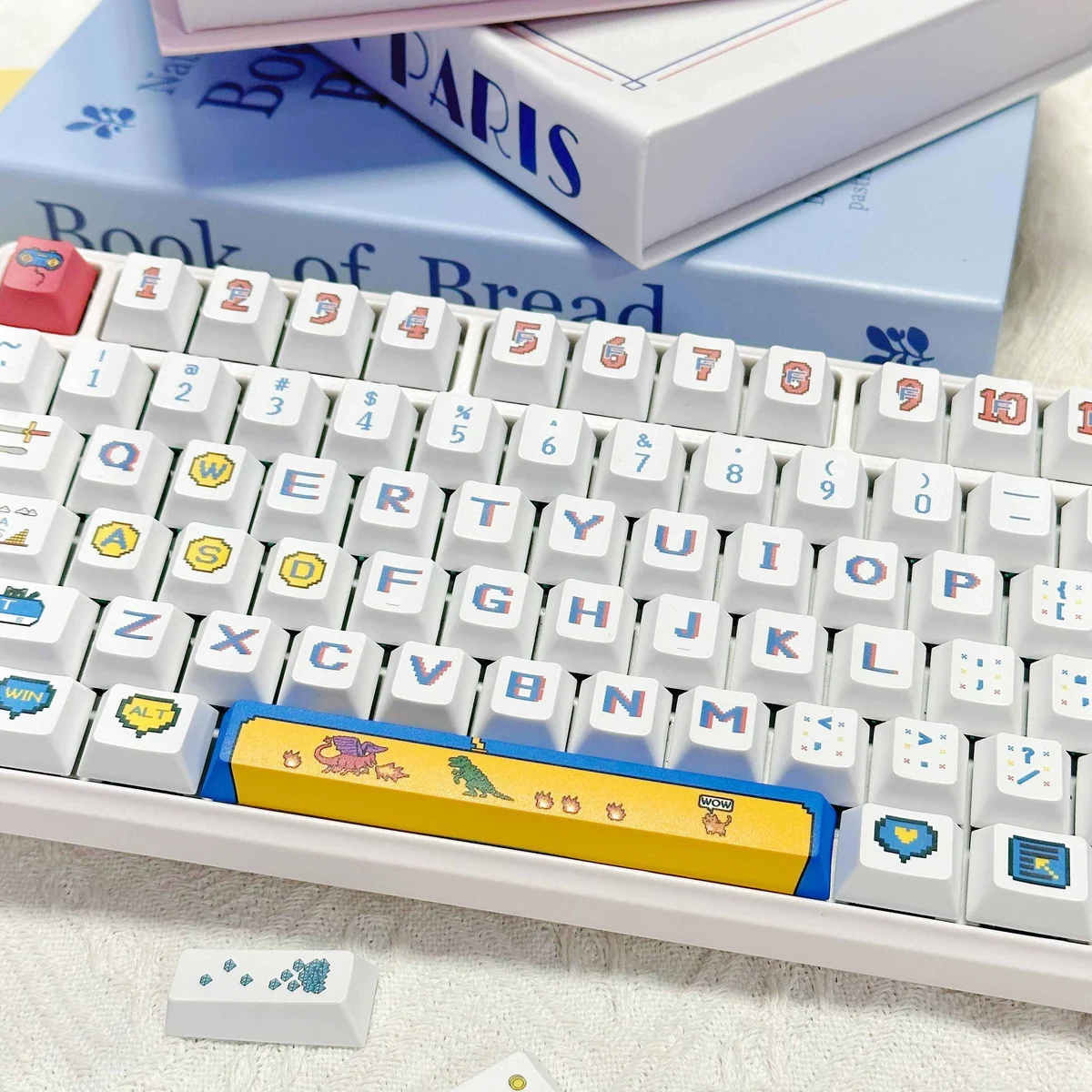 Side profile of Pixel Gaming Cherry Keycap Durable PBT showing keycap shape and fit