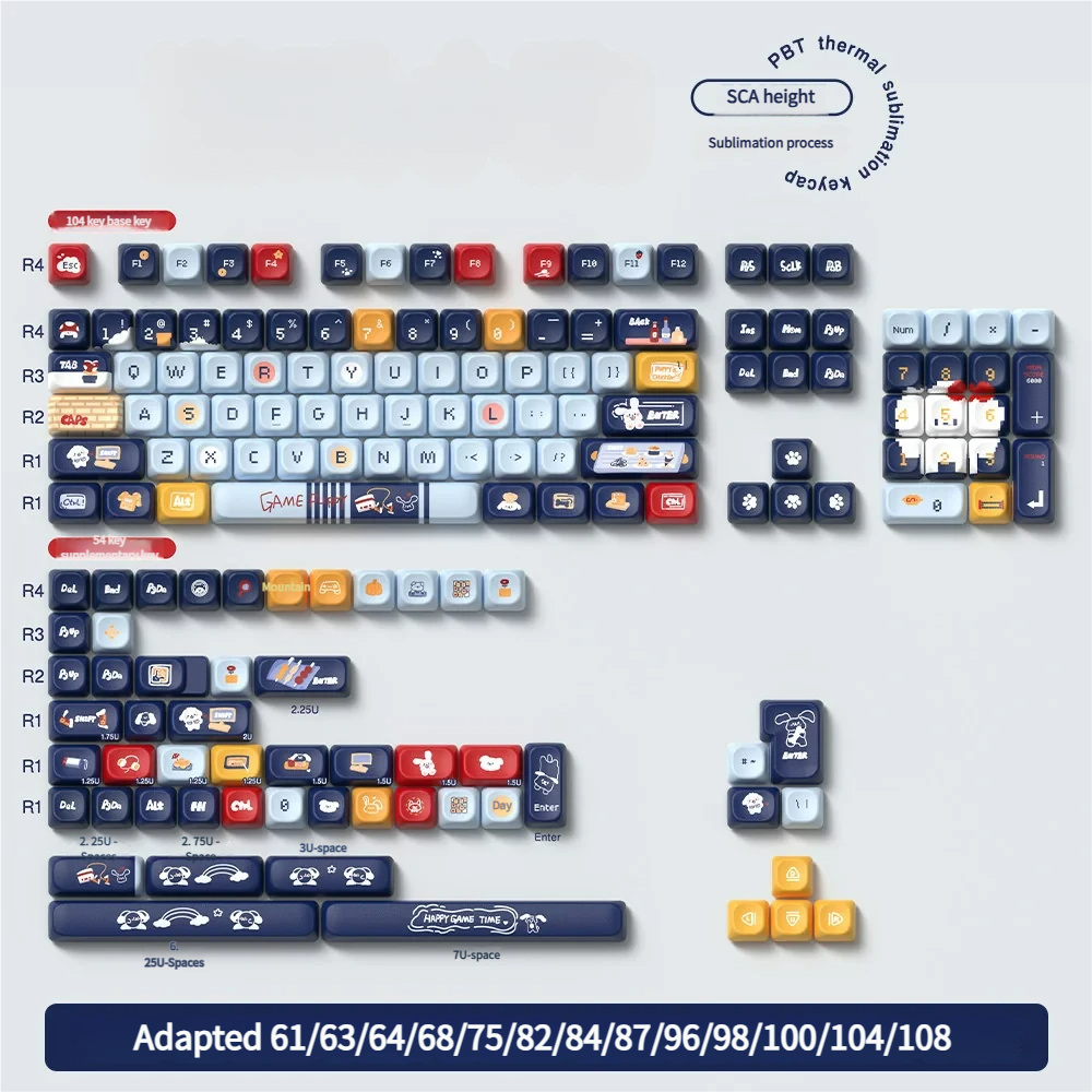 Detailed view 7 of Puppy Gaming Series Keycap Durable PBT playful artisan keycap