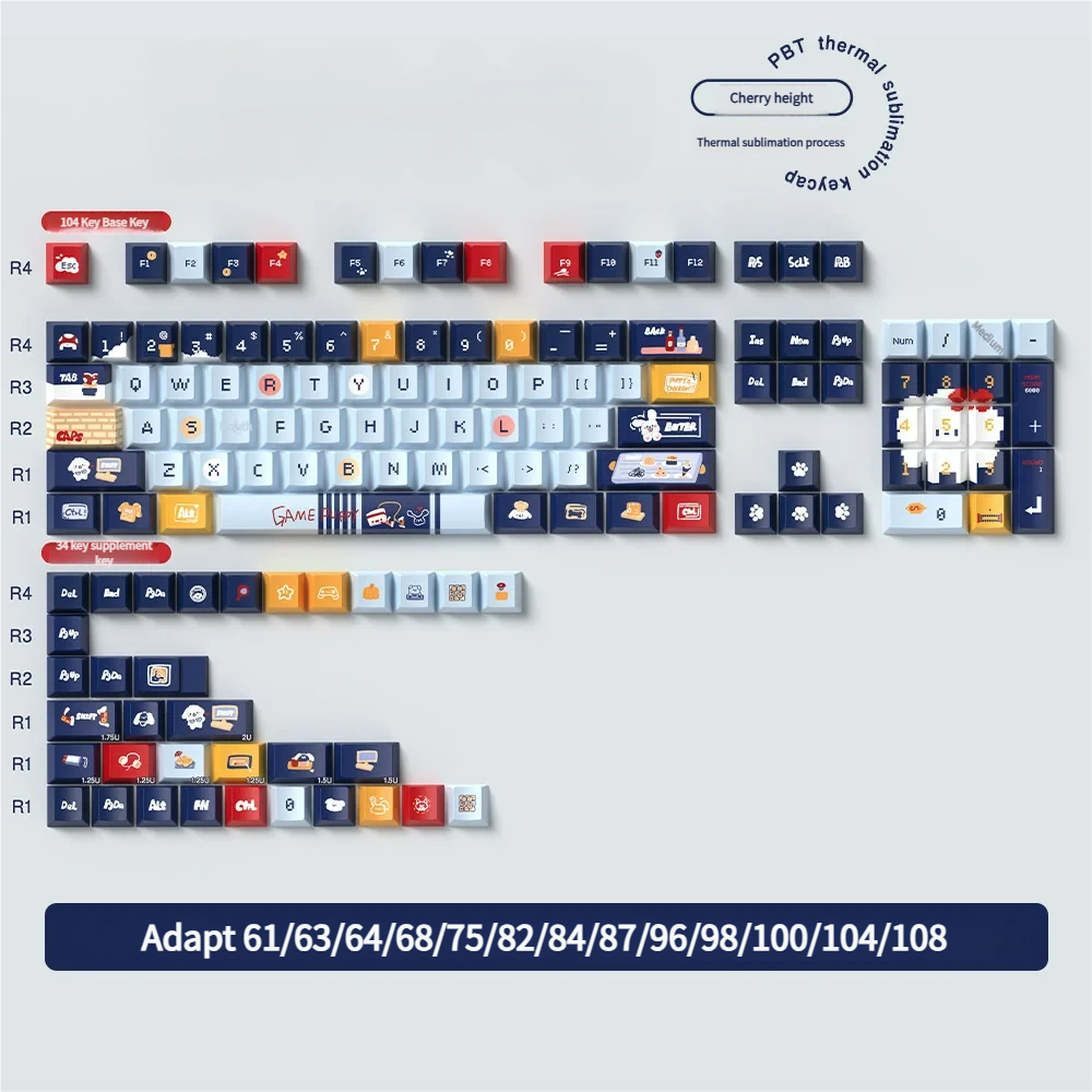 Detailed view 8 of Puppy Gaming Series Keycap Durable PBT playful artisan keycap