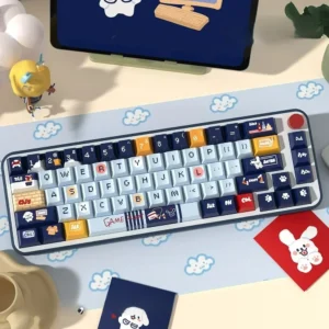 Puppy Gaming Series Keycap Durable PBT playful hero image featuring Puppy Gaming Keycap Set