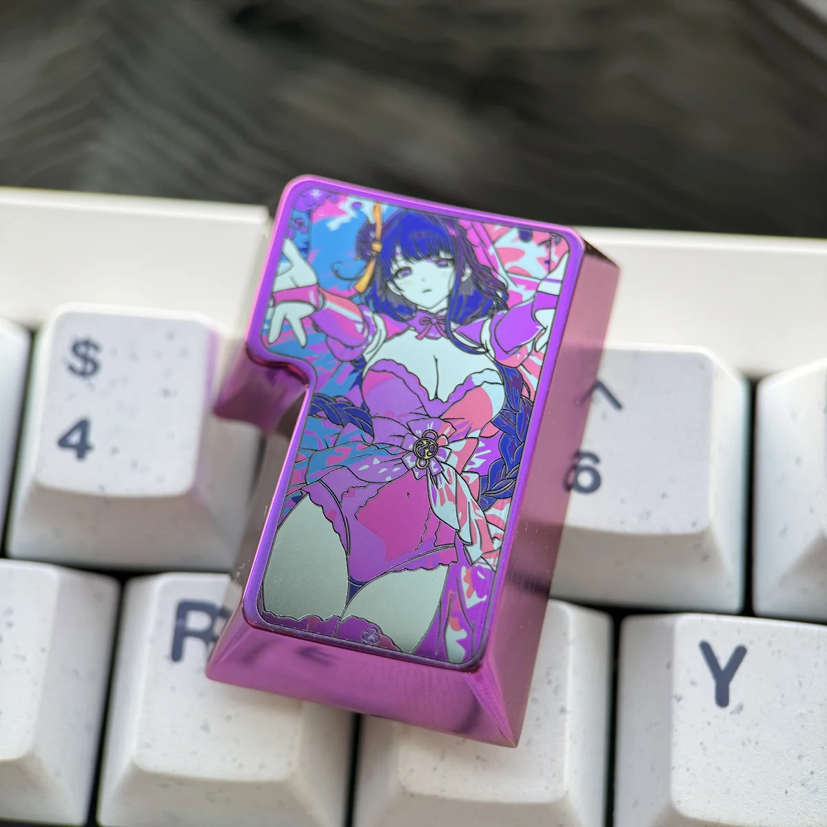 Raiden Shogun Titanium Enter Keycap Keyboard product image