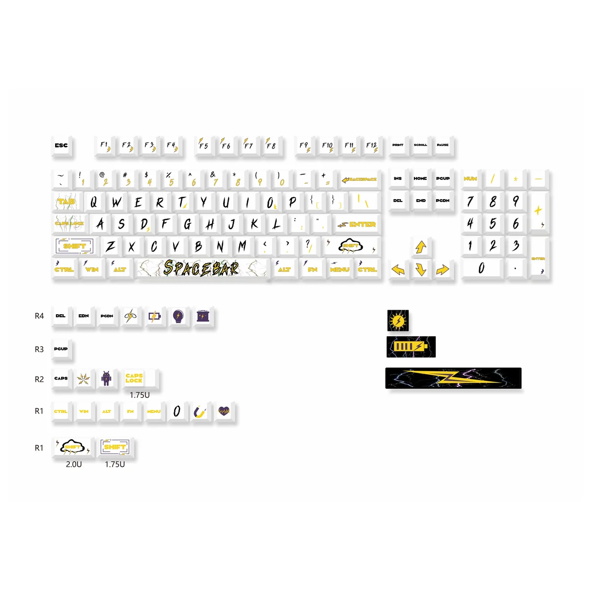 Angle view of Stylish Electrifying Lightning Cherry Durable showing sculpt and color layering