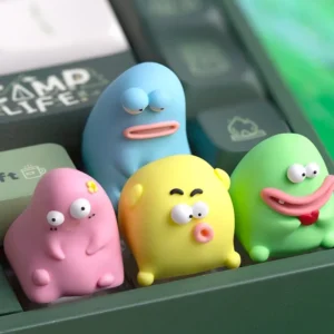 Ugly Cute Artisan Keycap on mechanical keyboard