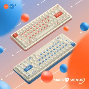 Venus & Mars KDA Mythological Venus & Mars PBT hero image featuring Venus Mars Keycap Set