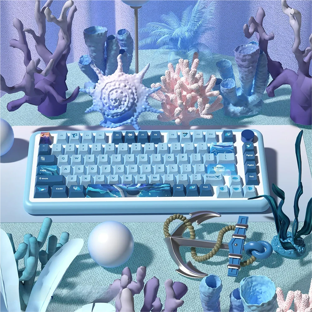 Whale Fall Cherry Keycap Unique deep ocean whale hero image featuring Whale Fall Keycap Set