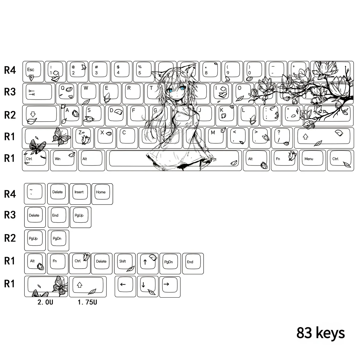 Detailed view 7 of Whimsical Cat Ear Girl Exclusive original cat-ear
