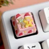 Keyboard setup featuring a unique festive artisan keycap