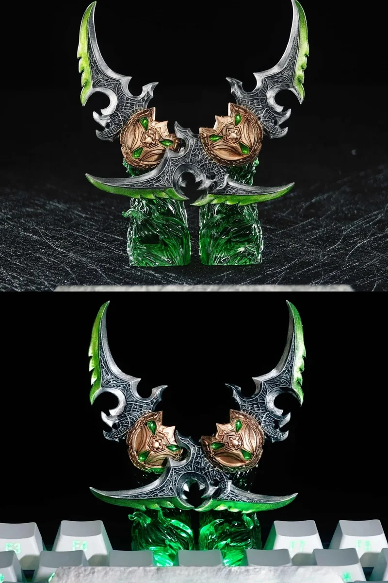 World Of Warcraft Warglaives Keycap Set On Keyboard product image