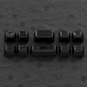 80-bit Black Supplement Keycap Premium hero image featuring 80-bit Black Supplement Keycap Set