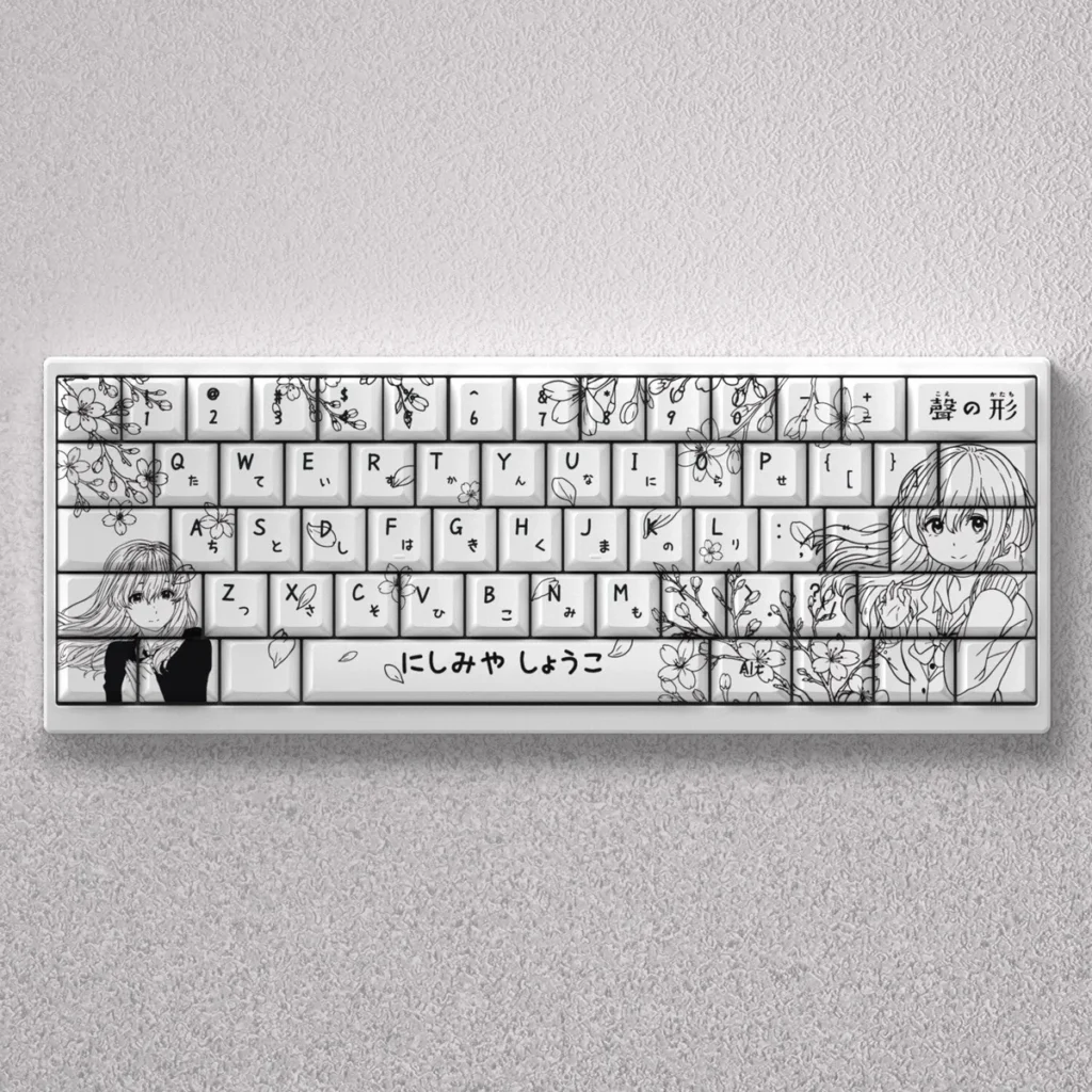 A Silent Voice Shouko Exclusive A Silent Voice hero image featuring Shouko Nishimiya Keycap Set