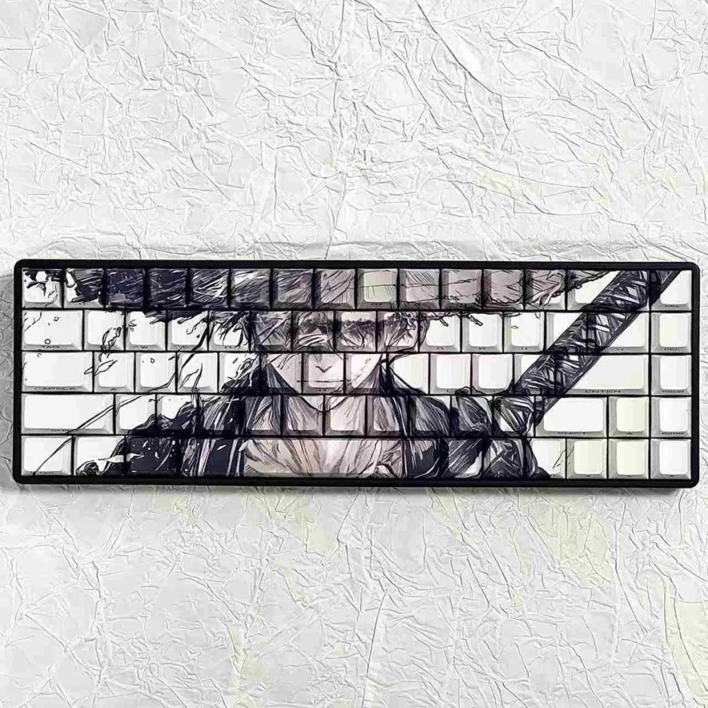 Straw Hat themed keycaps for 60% and 65% keyboards, adventure style