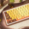 Close-up of Autumn Glow MDA Keycap MDA Profile PBT Dye-Sub highlighting details and finish