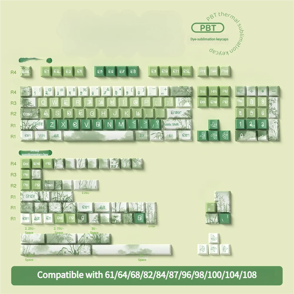 Detailed view 7 of Bamboo Ink Wash Cherry Exquisite Ink Wash Bamboo