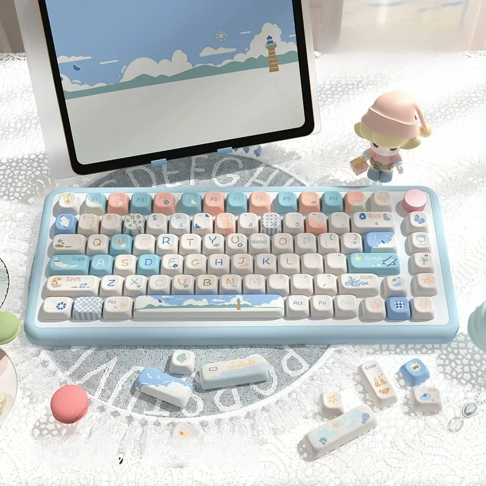 Beach Summer Pbt Keycap Set Keyboard View product image