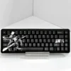 Black Blade PBT Dye-Sub Keycap Set on mechanical keyboard