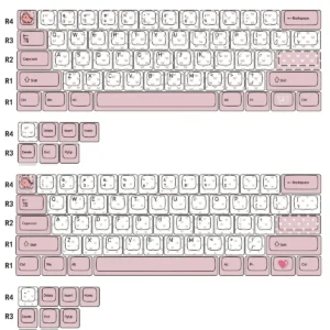 Butterfly & Heart-Shaped Cherry Charming hero image featuring Butterfly & Heart-Shaped Keycap Set