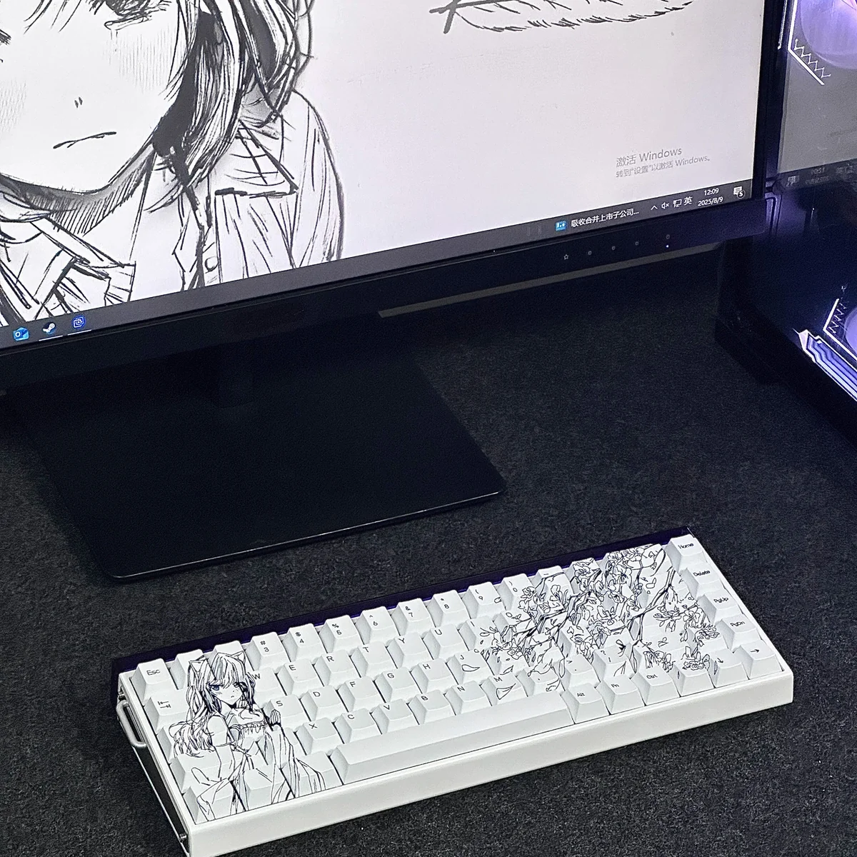 Cat Ear Girl Pbt Keycap Set Keyboard View product image