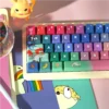 Cherry profile PBT keycaps showcasing quirky illustrations