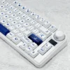 Side profile view of Cherry profile Sea Moon keycaps