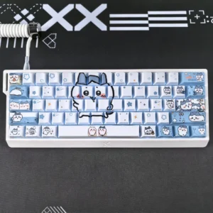 Chiikawa Hachiware Cherry Keycap Sleek hero image featuring Hachiware Keycap Set