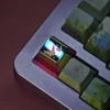 Elegant zinc alloy keycap featuring a delicate butterfly design, perfect for collectors