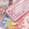 Full layout view of the 158-key Cotton Candy Dream set, showing modifier keys and spacebar.