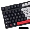 Close-up of a Death Note keycap featuring the character Light Yagami, highlighting dye-sublimation detail