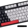 Texture shot of a PBT Death Note keycap, emphasizing the durable and matte finish