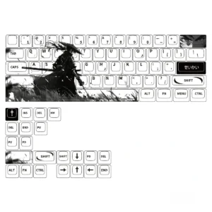 Expressive Warrior Cherry Keycap Unique original hero image featuring Expressive Warrior Keycap Set