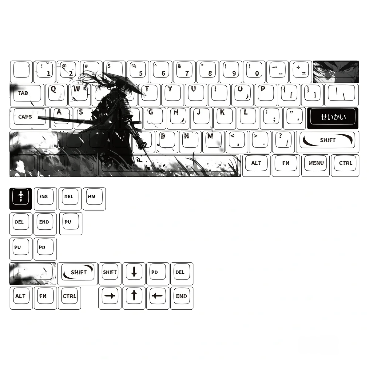 Expressive Warrior Cherry Keycap Unique Original product image