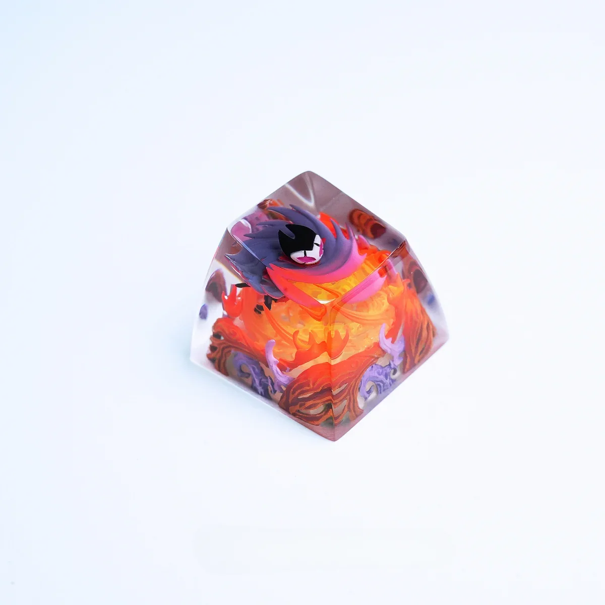 Hollow Knight Troupe Master Handcrafted installed on a mechanical keyboard setup