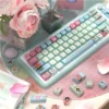 Ink Wash Brilliance MDA Elegant ink wash PBT installed on a mechanical keyboard setup
