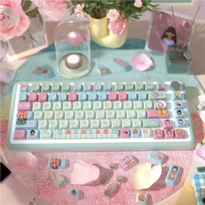 Ink Wash Brilliance MDA Elegant ink wash PBT hero image featuring Ink Wash Brilliance Keycap Set