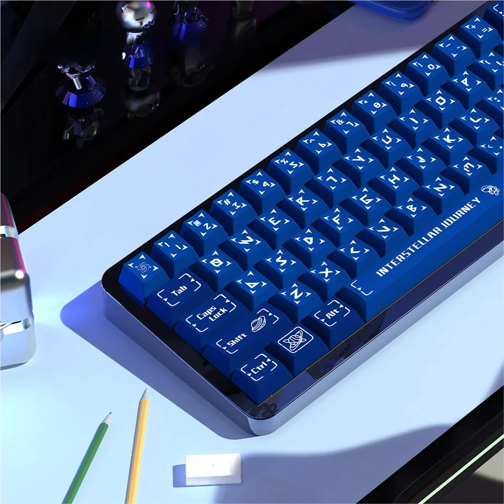 Cherry profile keycaps from Interstellar Journey set