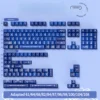 Detailed view of space-themed legends on Interstellar Journey keycaps
