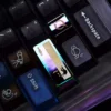 Interstellar Metal Alloy Keycap Black Hole design on a keyboard