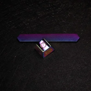 Side view of the Interstellar keycap showcasing its premium metal profile