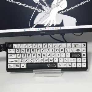 Japanese PBT keycap set on mechanical keyboard