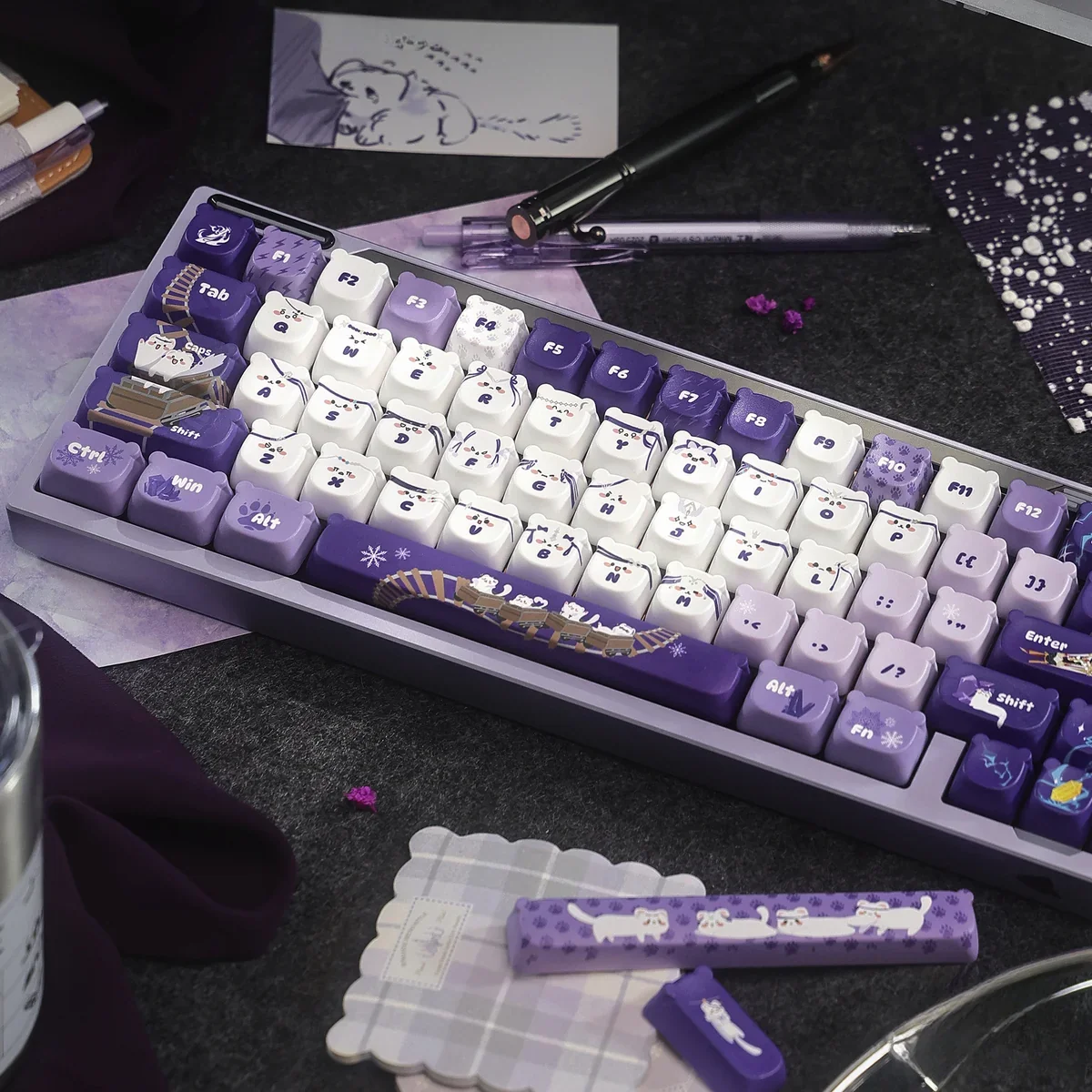 JX Online 3 Badao Handcrafted JX Online 3 Badao installed on a mechanical keyboard setup